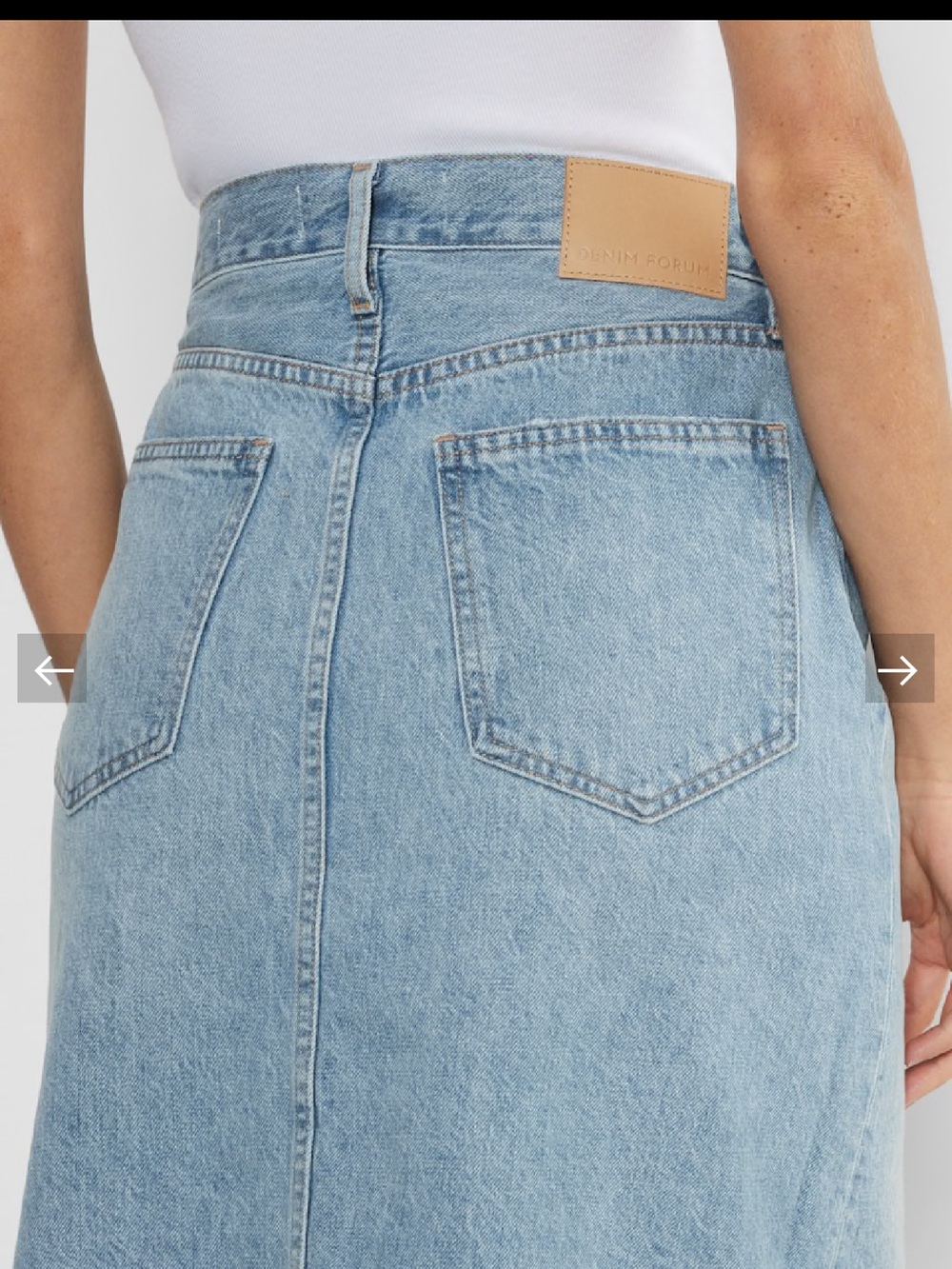 Aritzia Denim Forum The ‘90s Halle midi skirt - Picture 2 of 6
